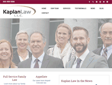 Tablet Screenshot of kaplan-law.com